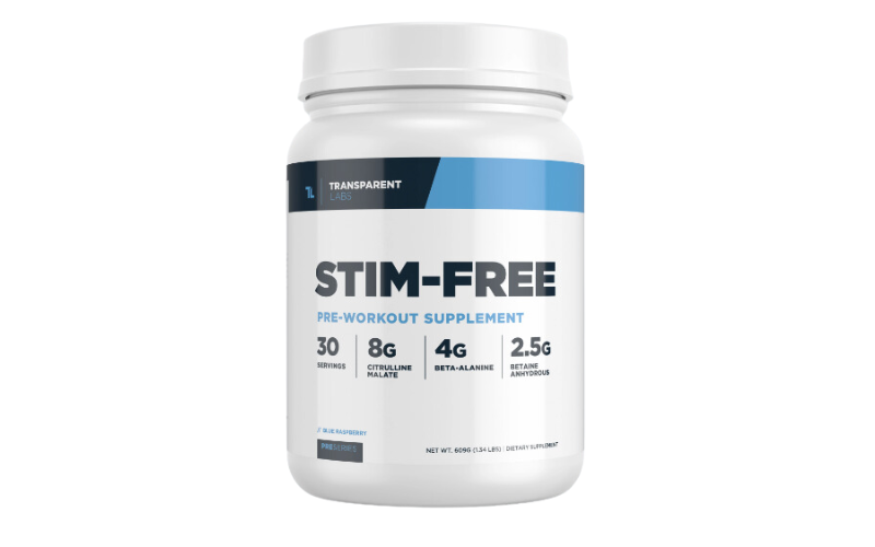 Non Stim Preworkout: Transparent Labs