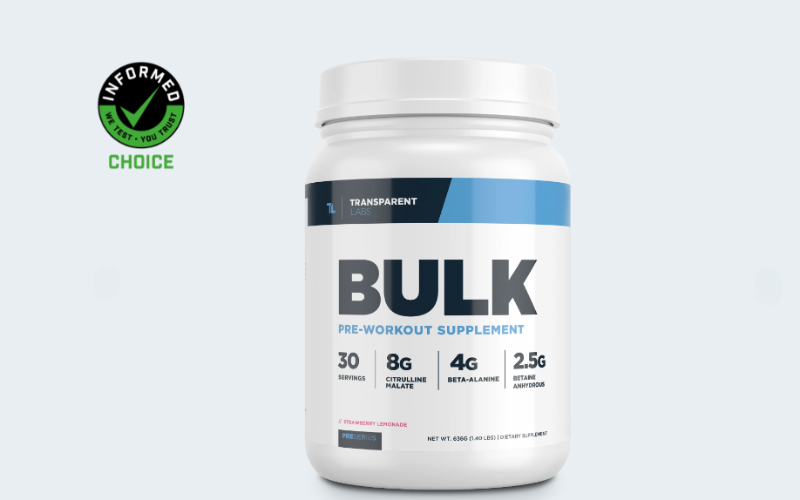 preworkout with creatine: Transparent Labs BULK