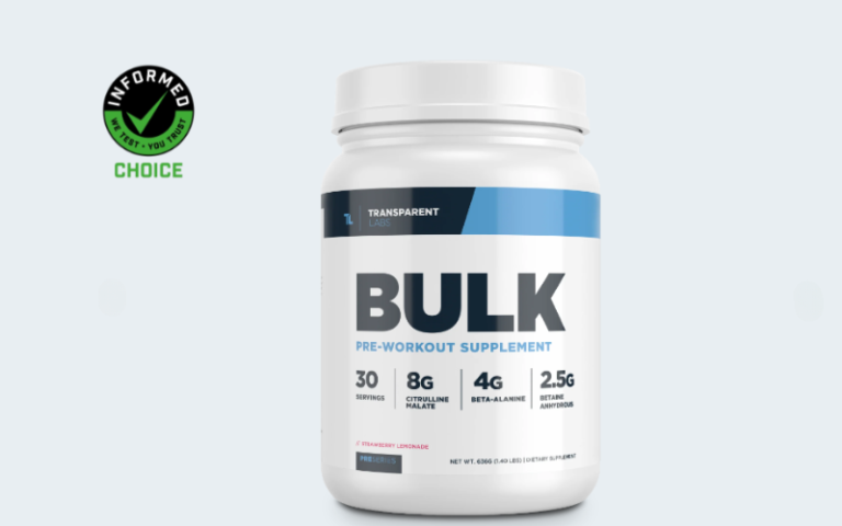 Transparent Labs Bulk Pre-workout Review 2024